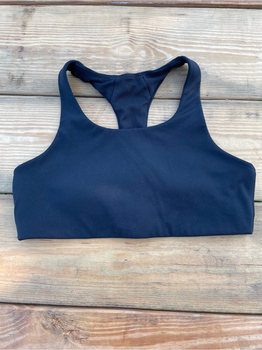 Athleta Girl Black Racerback Sports Bra